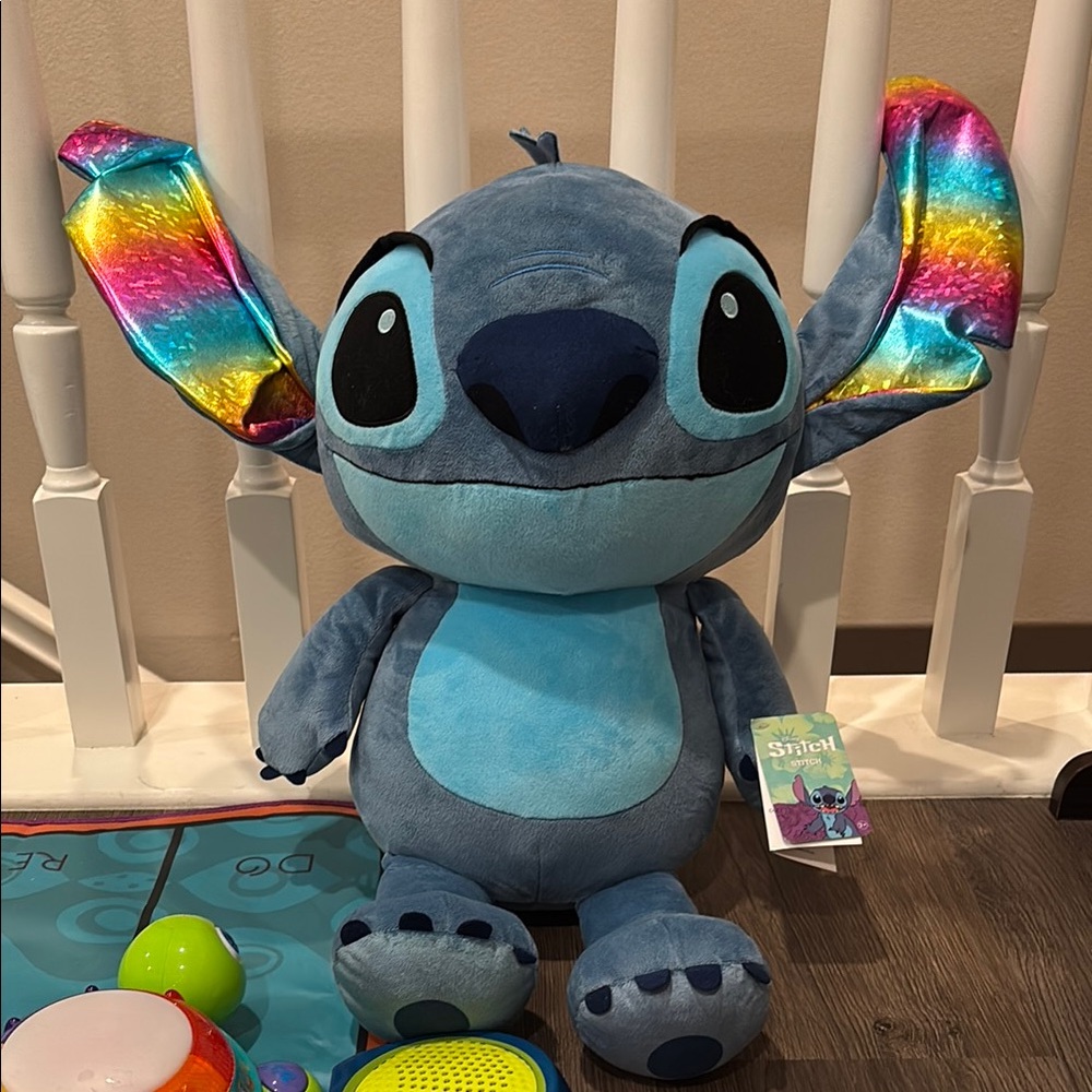 Disney Stitch Blue and Red Plush Toy